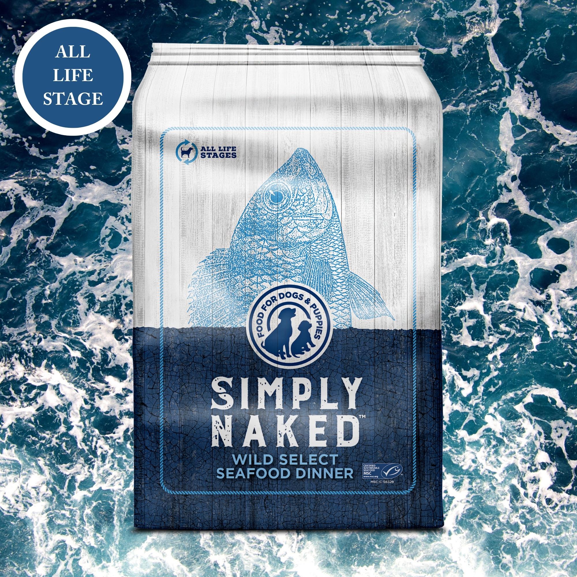 Wild Select Seafood Dinner for Dogs - Simply Naked Fish Based Dog Food for All Life Stages
