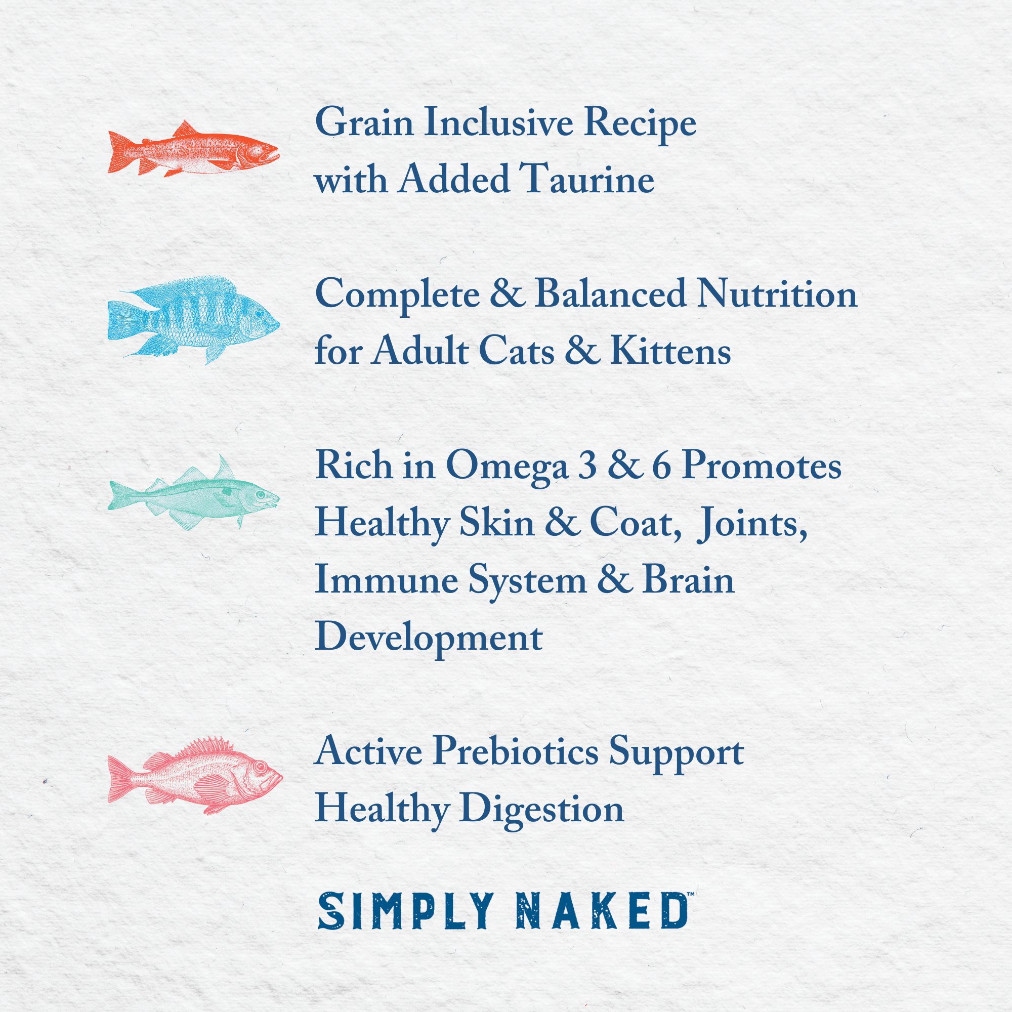 Wild Acadian Redfish Dinner for Cats - Simply Naked Fish Based Dog Food &amp; Cat Food